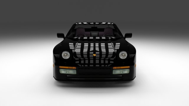 porsche 944 turbo with interior 3Dモデル .c4d .max .obj .3ds .fbx .stl .blend 