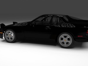 porsche 944 turbo with interior 3Dモデル