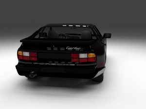 porsche 944 turbo with interior 3Dモデル