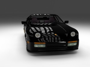 porsche 944 turbo with interior 3Dモデル