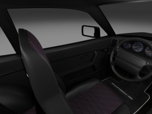 porsche 944 turbo with interior 3Dモデル