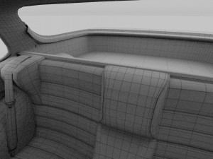 porsche 944 turbo with interior 3Dモデル