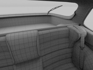 porsche 944 turbo with interior 3Dモデル