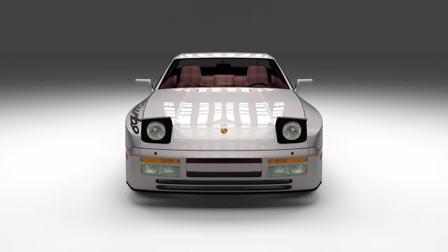 porsche 944 turbo s with interior Modello 3D .c4d .max .obj .3ds .fbx .stl .blend 