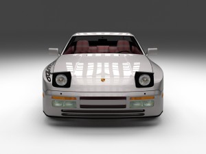 porsche 944 turbo s with interior Modello 3D