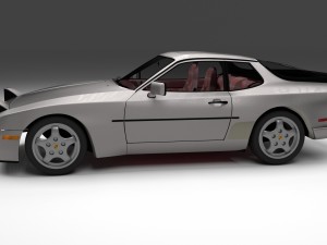 porsche 944 turbo s with interior Modello 3D