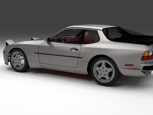 porsche 944 turbo s with interior Modello 3D