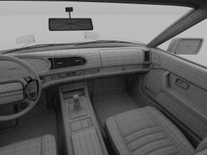 porsche 944 turbo s with interior Modello 3D