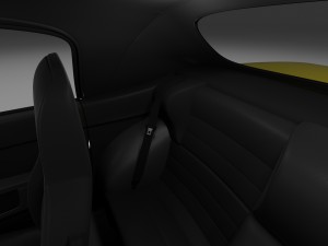 porsche 944 cabriolet with interior 3D Модель