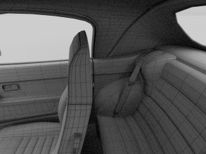 porsche 944 cabriolet with interior 3D Модель