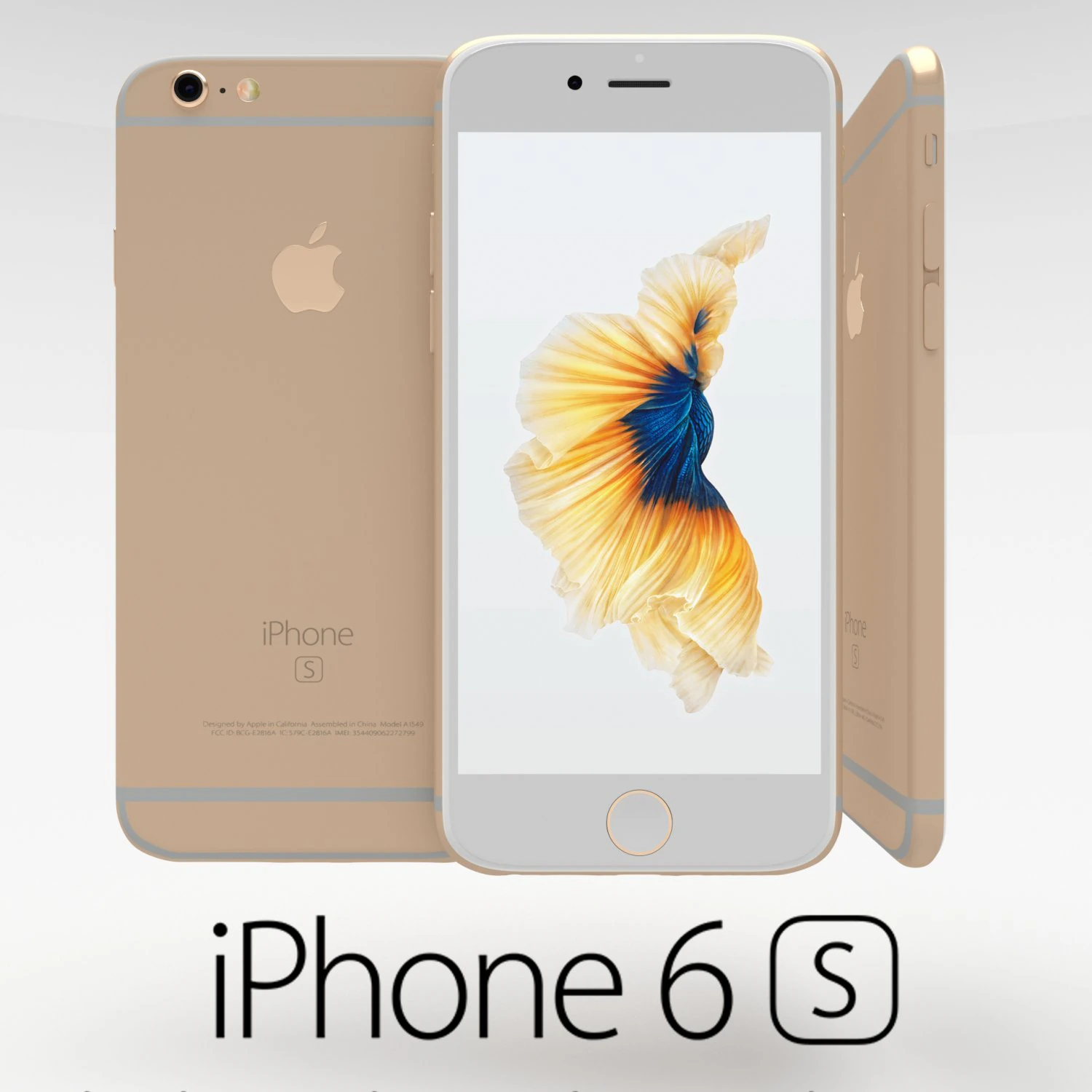 iphone 6s gold 3D Model .c4d .max .obj .3ds .fbx .stl .blend 