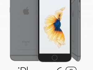 iphone 6s space gray 3Dモデル