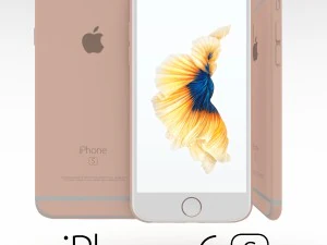 айфон 6s розовое золото 3D Модель