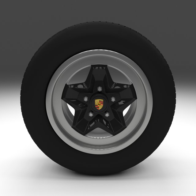 porsche wheel 3D-Modell .c4d .max .obj .3ds .fbx .stl .blend 