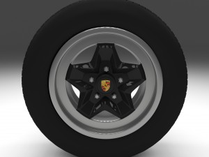 porsche wheel Modelo 3D