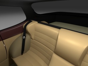 early porsche 944 with interior 3D Модель