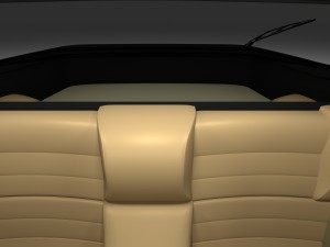 early porsche 944 with interior 3D Модель