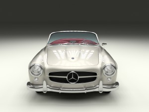 fully modeled w interior mercedes 190sl 3D-Modell