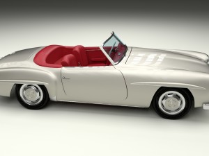 fully modeled w interior mercedes 190sl 3D-Modell