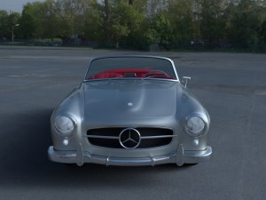 fully modeled w interior mercedes 190sl 3D-Modell