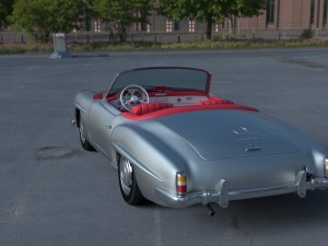 fully modeled w interior mercedes 190sl 3D-Modell