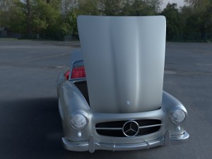fully modeled w interior mercedes 190sl 3D-Modell