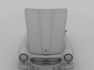 fully modeled w interior mercedes 190sl 3D-Modell
