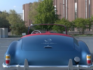 full w interior mercedes 190sl 3D Model