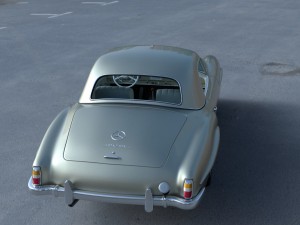 full w interior mercedes 190sl hard top Modelo 3D