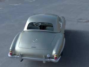 full w interior mercedes 190sl hard top 3D Model