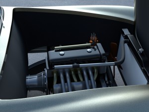 full w interior mercedes 190sl hard top Modelo 3D
