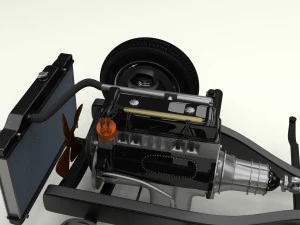 full w interior mercedes 190sl hard top 3D Model