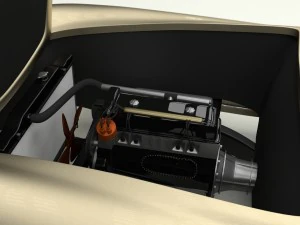 full w interior mercedes 190sl hard top 3D Model