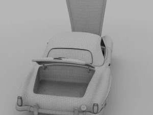 full w interior mercedes 190sl hard top 3D Model