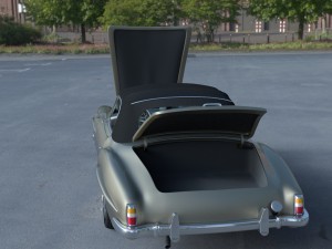 full w interior mercedes 190sl soft top Modelo 3D