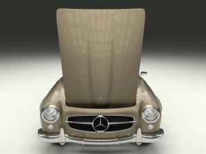 full w interior mercedes 190sl soft top Modelo 3D