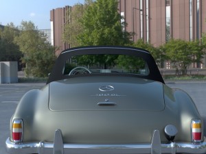 full w interior mercedes 190sl soft top Modelo 3D