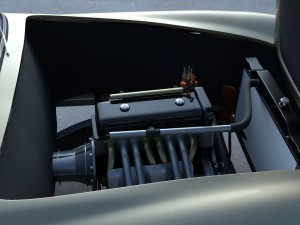 full w interior mercedes 190sl soft top Modelo 3D
