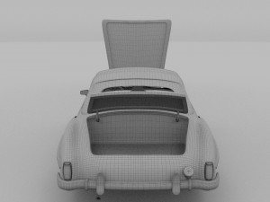 full w interior mercedes 190sl soft top Modelo 3D