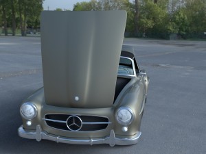 full w interior mercedes 190sl soft top Modelo 3D
