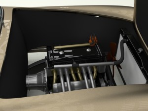 full w interior mercedes 190sl soft top Modelo 3D