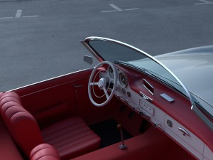 mercedes 190sl with interior 3D Model