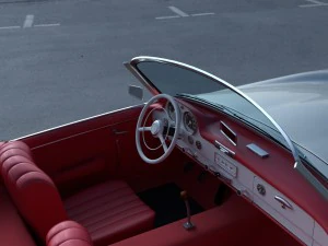 mercedes 190sl with interior 3D Model