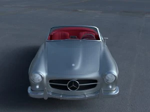 mercedes 190sl with interior 3D Model