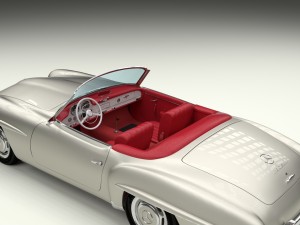 mercedes 190sl with interior 3D Model