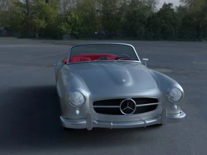 mercedes 190sl with interior 3D Model