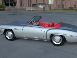 mercedes 190sl with interior 3D Model