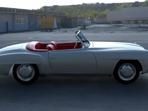 mercedes 190sl with interior 3D Model