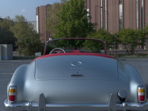 mercedes 190sl with interior 3D Model