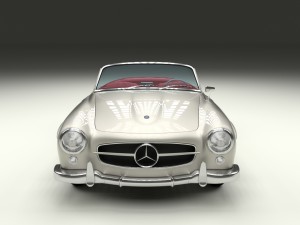 mercedes 190sl with interior 3D Model
